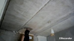 Очищаем швы и смываем краску с потолка. 9 февраля 2024