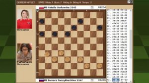 Sadowska - Tansykkuzhina. World Draughts Championship 2021. Round 3