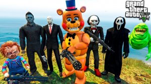 АНИМАТРОНИК ФРЕДДИ ВЕРНУЛСЯ В ГОРОД ФНАФ В ГТА 5 МОДЫ! FNAF ОБЗОР МОДА В GTA 5! ИГРЫ ГТА ВИДЕО MODS