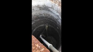 Прочистка канализации электромеханической машинкой (крот) 110Ф №1