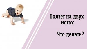 Ползет на двух ногах
Что делать?