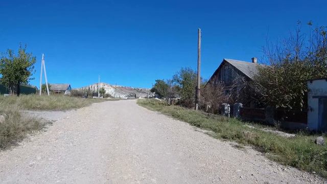 4К.Крым.Прогулка по селу  Белая Скала. Crimea. Walk through the village of White Rock.  07.10.2022