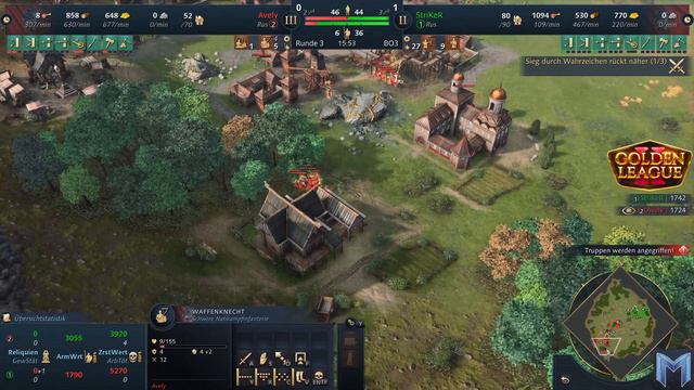 StriKeR 🇩🇪 vs Avely 🇩🇪 - Off-Meta - Golden League 2 - Age of Empires 4 [Deutsch/4K]