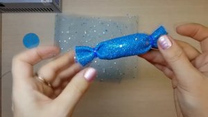 МК Заколки Конфетки на утренник под праздничный наряд из фоамирана и фатина .DIY Foamiran candy
