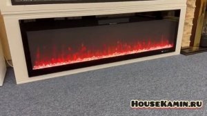 Новинка! Линейный электрический камин RealFlame серии Diamond длиной от 106 до 254 см.