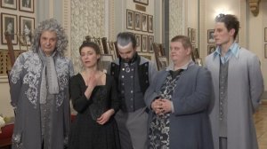 Театр им. Евг. Вахтангова. Интервью на фоне спектакля «Амадей»