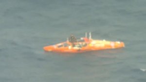 141 день. Первый визуальный контакт с весельной лодкой "АКРОС" в Южном океане. 26 апреля 2019.