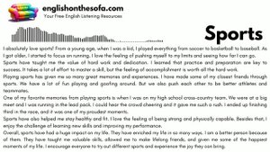 Sports | English Podcast #25 (Practice your English Listening & Reading Skills)