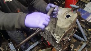 Установка крышки ГРМ, маховика и шкива BMW m54 Installing the timing cover, flywheel for BMW M54