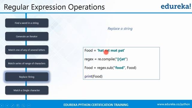 Python RegEx | Python Regular Expressions Tutorial |  Python Tutorial | Python Training | Edureka