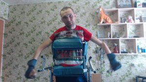 Мои тренировки / реабилитация инвалидов на дому / шейник и спорт / упражнения с гантелями / часть 2
