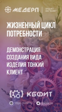 КБФИТ: МЕДЕРП. ЖЦП: Демонстрация создания вида изделия - Тонкий клиент