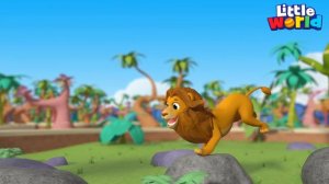 Les animaux au zoo | Comptines pour les tout-petits | Little World Français