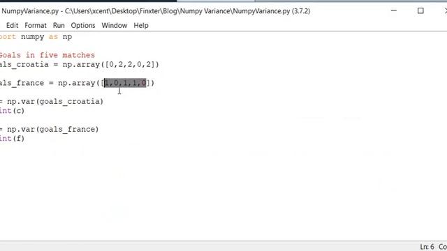 NumPy Variance смотреть онлайн