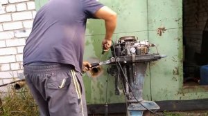 Запуск лодочного мотора Вихрь 30 после 25 лет простоя