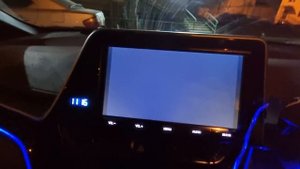 Видео во время движения NSZT-Y66T и установка звездного неба на Toyota C-HR