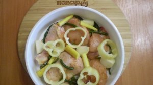 Курица с овощами в пароварке