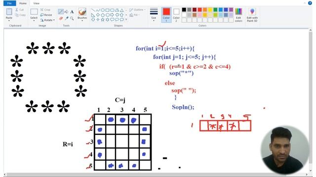 O print in star pattern || Star Pattern program Java || CodingWithved || Alphabet  || I Print java
