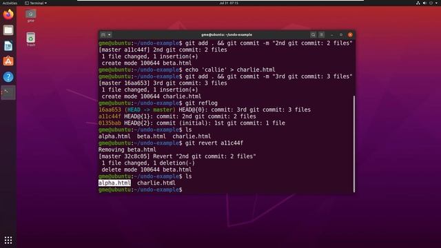 git undo commits example смотреть онлайн