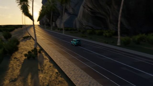 Mercedes Jeep Car Animation 3D | Blender смотреть онлайн