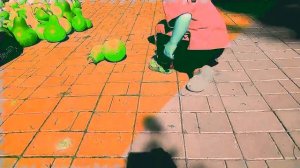 Танец с тыквами. Dance with pumpkins.