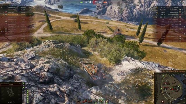 Шотный Т-100 ЛТ вытягивает бой смотреть онлайн