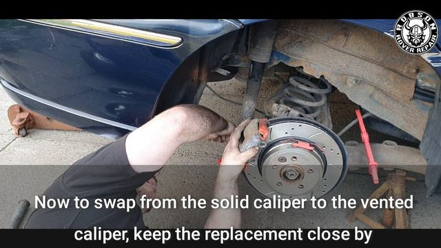 ROVER 75 BRAKE TIME! Part 2 - Rear discs & pads / solid to vented / easy handbrake adjustment guide