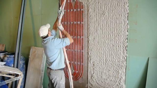 Оштукатуривание "Теплых Стен"