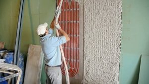 Оштукатуривание "Теплых Стен"