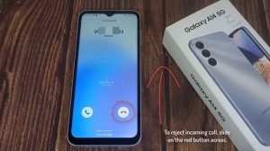 SamSung Galaxy A14: How to Answer or Reject an Incoming Call