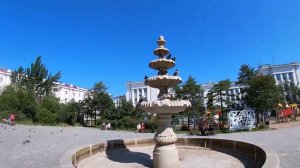 Сквер 70-летия Магадан летом. Современный Магадан и прогулки с Анжелиной по Магадану 2020