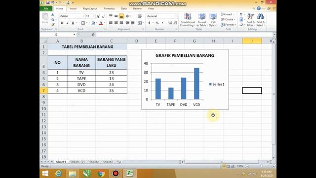 CARA MEMBUAT GRAFIK PADA MS EXCEL 2010 смотреть онлайн
