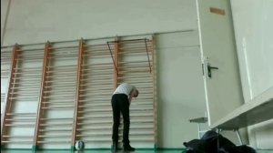 120 сек. отжимания, подтягивания и приседания.