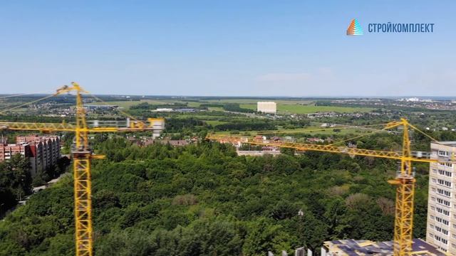 Обзор жилого комплекса "Зеленстрой" (аэросъемка в Туле)