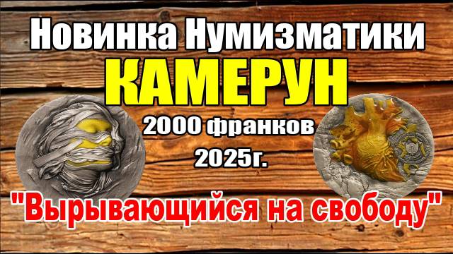 Новинка Нумизматики КАМЕРУН 2000 франков "Вырывающийся на свободу" смотреть онлайн