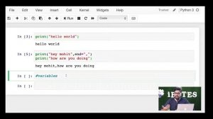 Lecture 1 : Python Introduction || Machine Learning Python Course