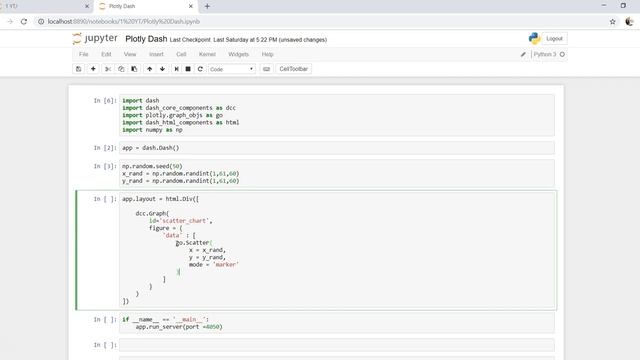 How to Create Scatter Plot in Plotly Dash | Plotly Dash Tutorial Part -7