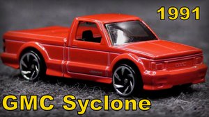 GMC Syclone 1991 Модель машины Масштаб 1:64 Hot Wheels Мини-копия автомобиля