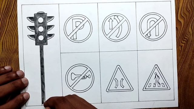 Traffic signs drawing/Road safety rules drawing/ Traffic lights drawing смотреть онлайн