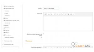 Como configurar Recurso Página no Moodle