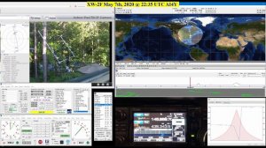 IC-9700 XW-2F Satellite pass May 7th, 2020 @ 22:35 UTC (AI4Y)