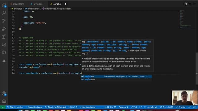 JavaScript Interview Questions ( map, filter, reduce ) | JavaScript Tutorials | Tutort Academy
