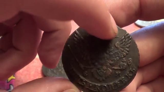 ДВА ПЯТАКА ЕКАТЕРИНЫ 2 1788 ГОДА!!! шикарные монеты смотреть онлайн