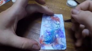 Монотипия акварелью. Создаём картину в одно касание / Monotype process