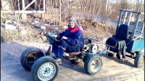 Самодельный трактор из мотоблока
