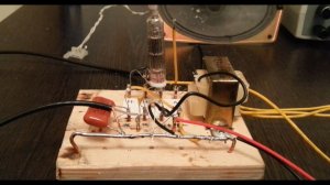 Эксперимент №1.  Усилитель на одной лампе 1П24Б