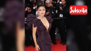 Salma Hayek looks GLAMOROUS in dark purple gown at the 2023 Cannes Film Festival - Check it Out!