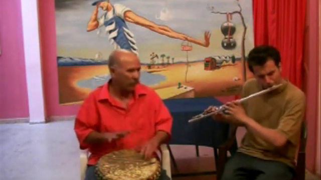 Mokhtar Ghailan - drums - German Composer Oliver Roth - flute -.wmv смотреть онлайн