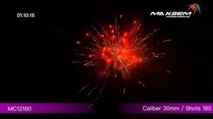 Салют AZXSDW 180 залпов 1.2 калибр MC12180 Maxsem