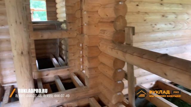 Завершение строительства сруба из ОЦБ 260 мм под усадку в г. Чехов. смотреть онлайн